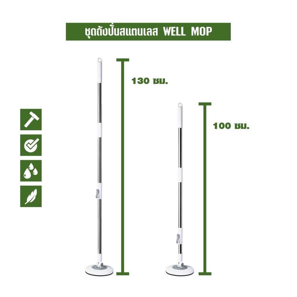 ชุดถังปั่นม็อบ SJEASYMOP รุ่น WELL สีเทา_4
